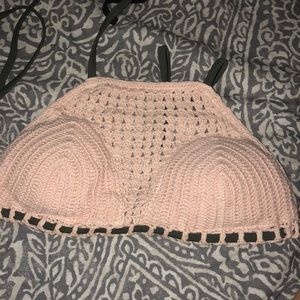 Target halter crochet bathing suit top.